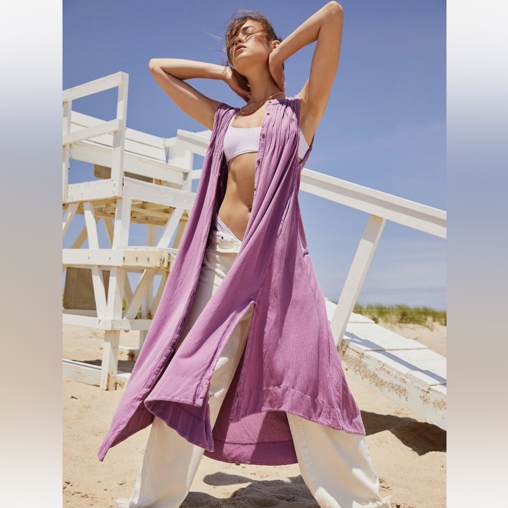 FREE PEOPLE | Pintucked Midi Dress